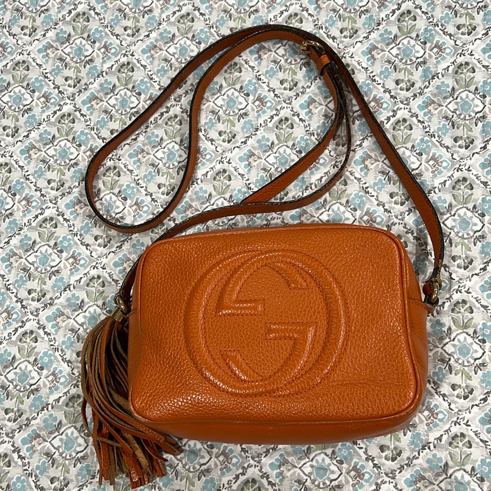 Gucci Soho Disco Crossbody Bag Nubuck Small